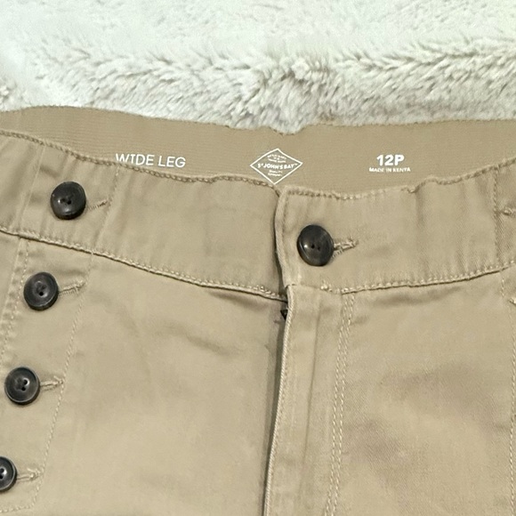 **St. John’s Bay Mariner Women’s Wide-Leg Pants Size 12P** - Picture 3 of 6